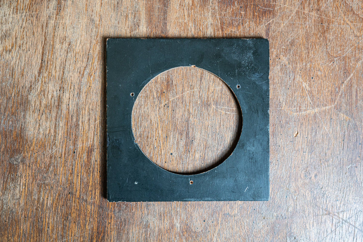 Vintage Wooden Lens Board with 69mm Opening