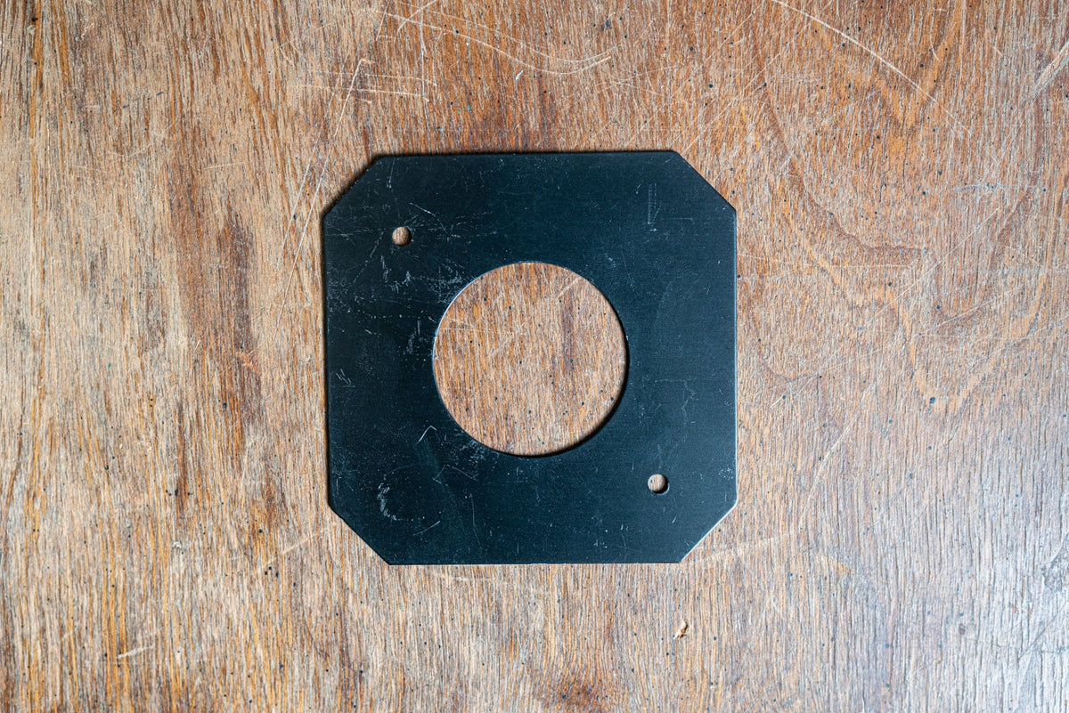 Vintage Metal Lens Board, 39mm Opening (3 3/16 x 3 3/16)