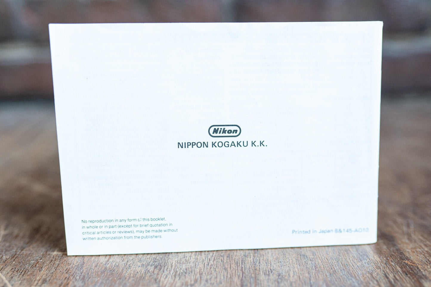 Nikon Speedlight SB-15 Instruction Manual