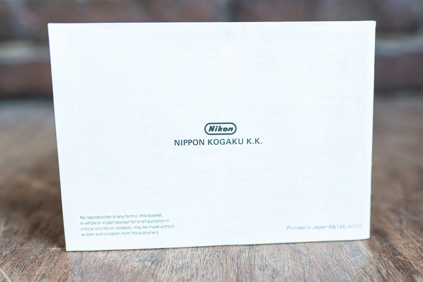 Nikon Speedlight SB-15 Instruction Manual