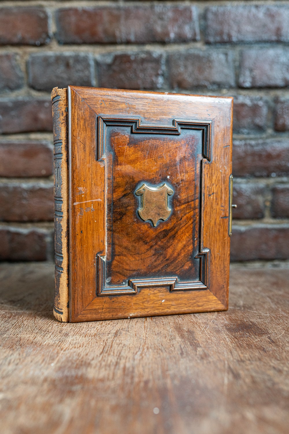Antique Wooden Photo Album - Circa 1860s