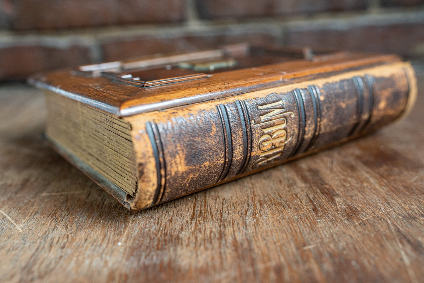 Antique Wooden Photo Album - Circa 1860s
