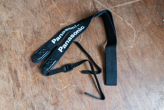 Vintage New Old Stock Black Panasonic Camera Strap - Circa 1990s