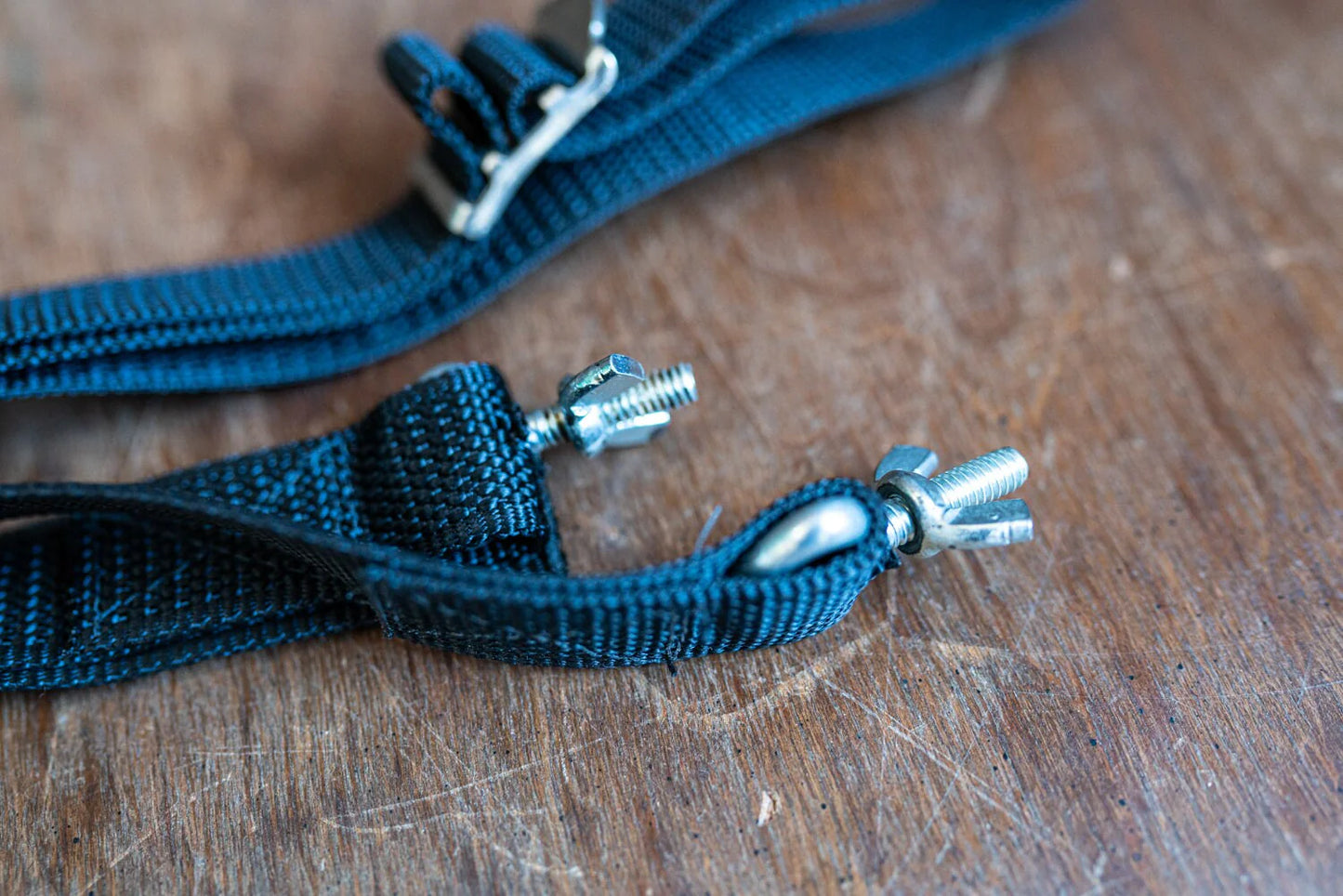 Vintage Black Camera Strap w/ Wing Nut Ends