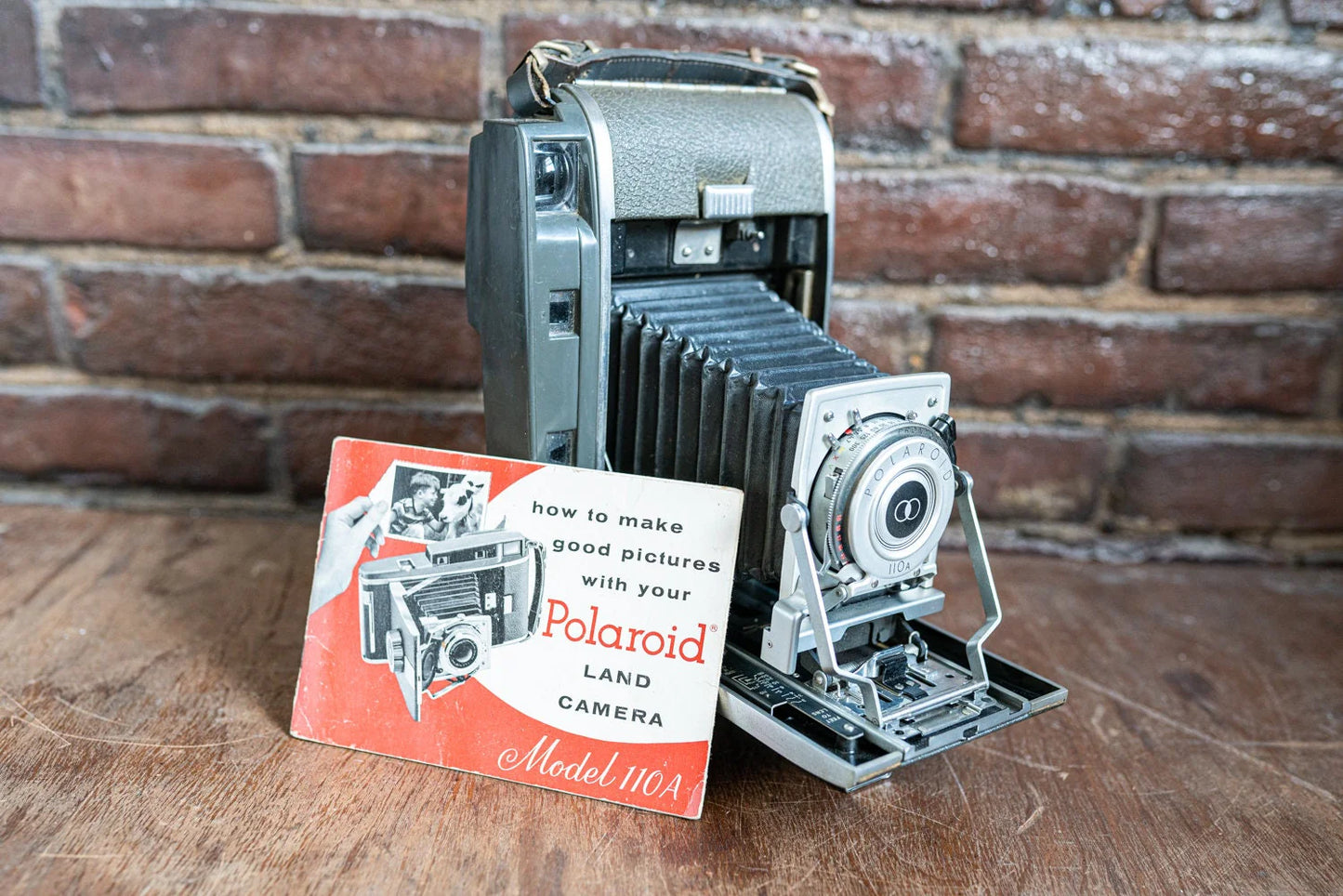 Vintage Polaroid High Speed Land Camera Model 110A w/ Manual