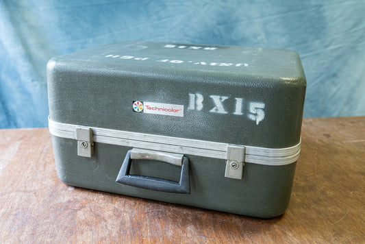 Vintage Green Technicolor Hard Case - Stamped w/ Univ. of PGH
