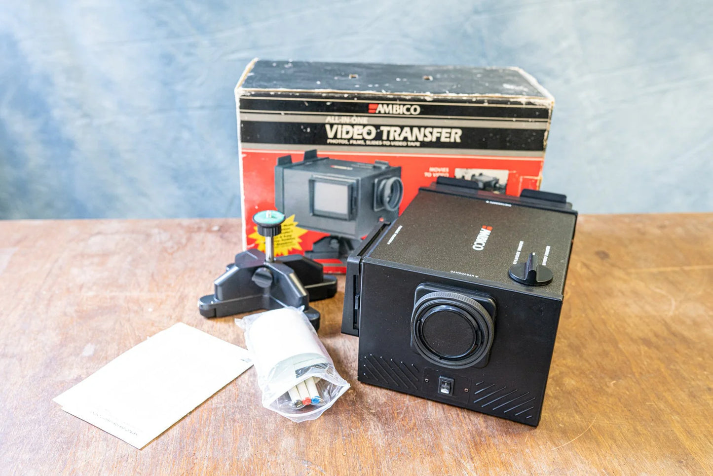 Vintage Ambico All-in-One Video Transfer Model V-0652 in Original Box
