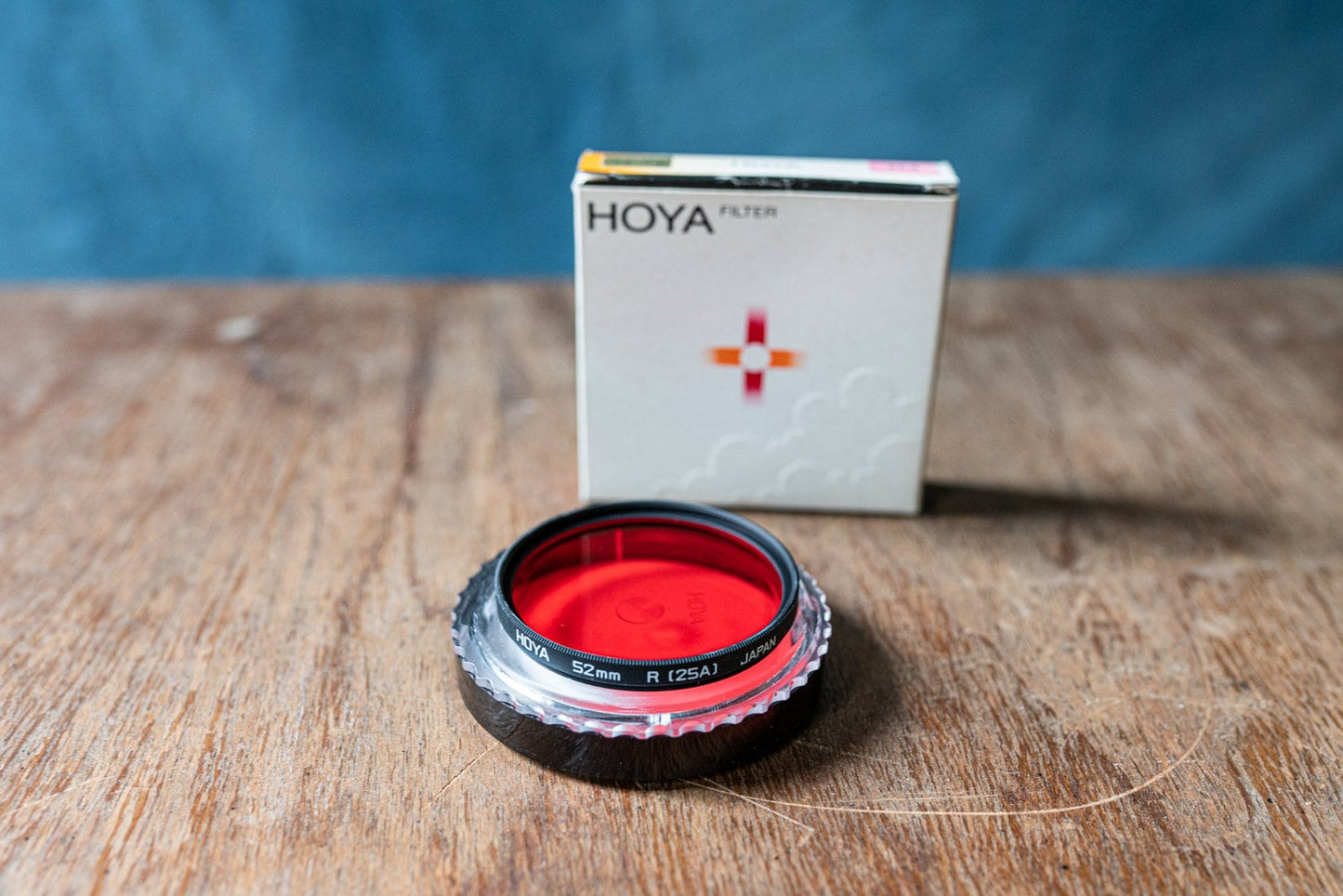 Hoya 55mm Red R25A Filter in Case and Box, New old stock