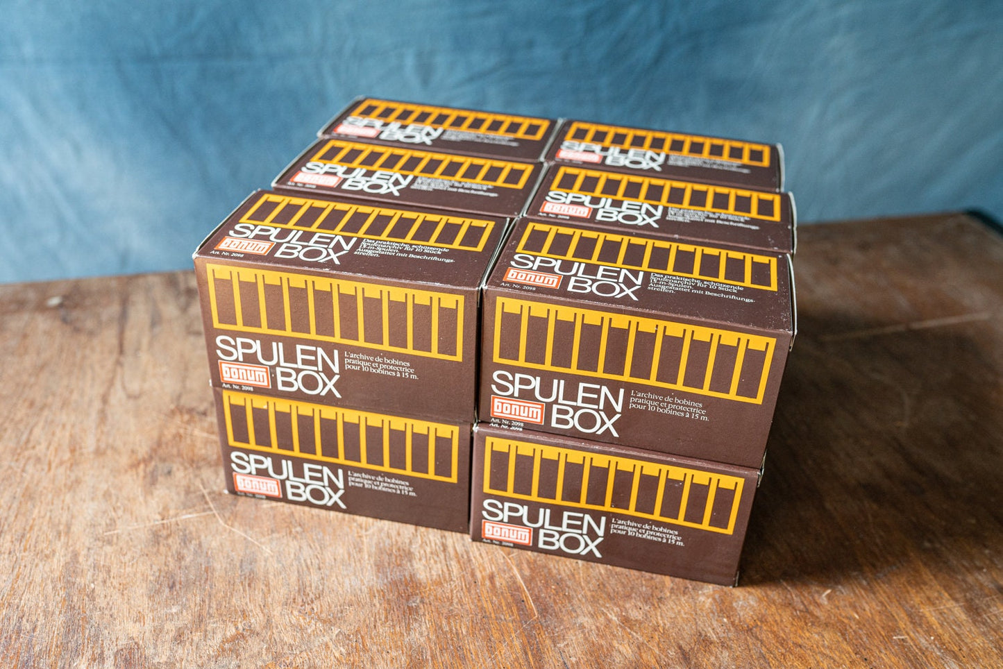 15m Reel Spulen Box Storage Boxes - Case of 12 - Each Case Fits 10 Reels
