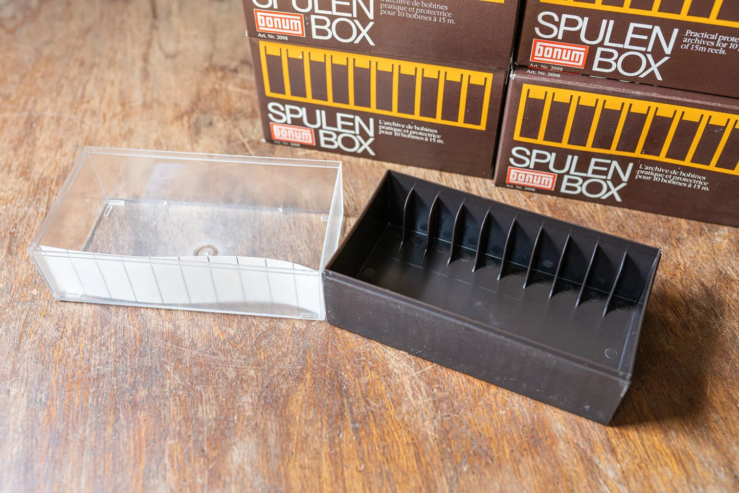 15m Reel Spulen Box Storage Boxes - Case of 12 - Each Case Fits 10 Reels