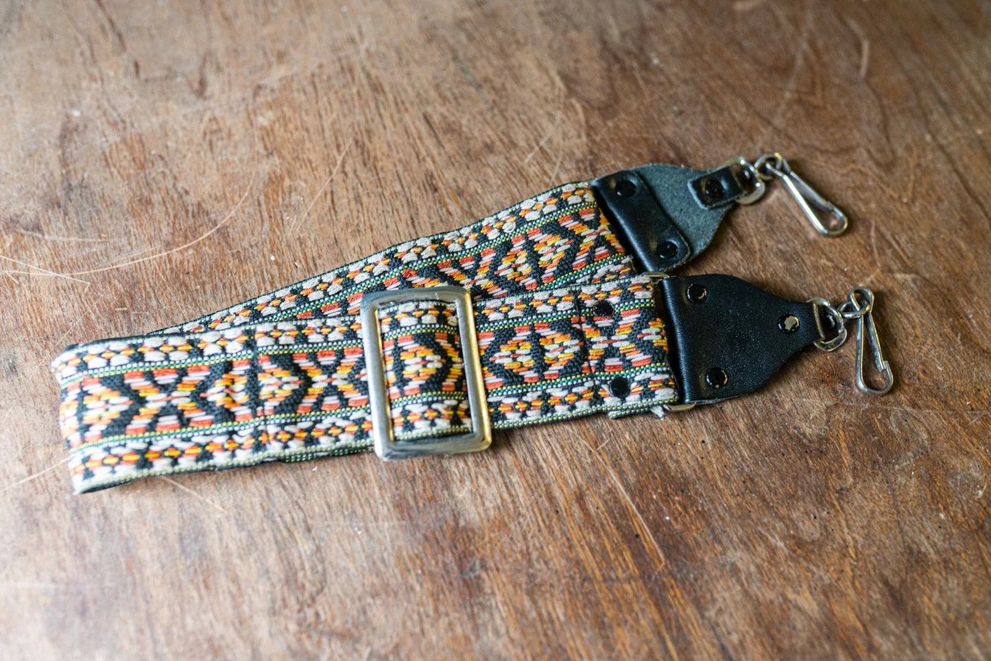 Vintage Patterned Camera Strap - Circa 1960s