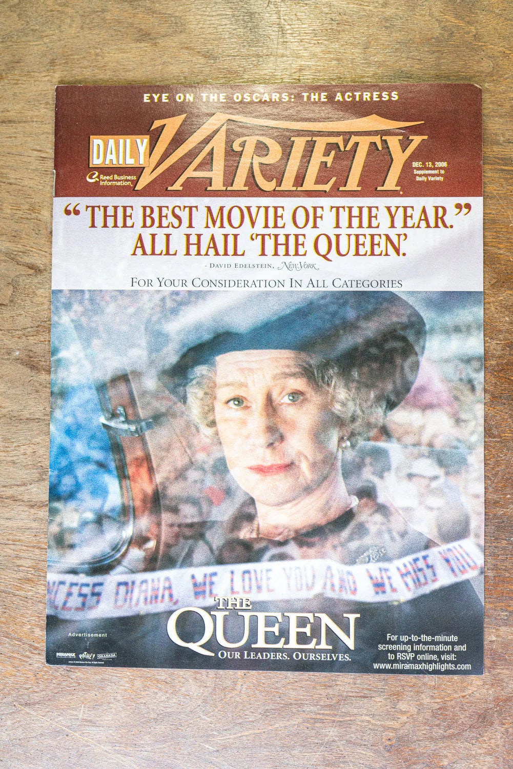 Daily Variety Dec 13, 2006