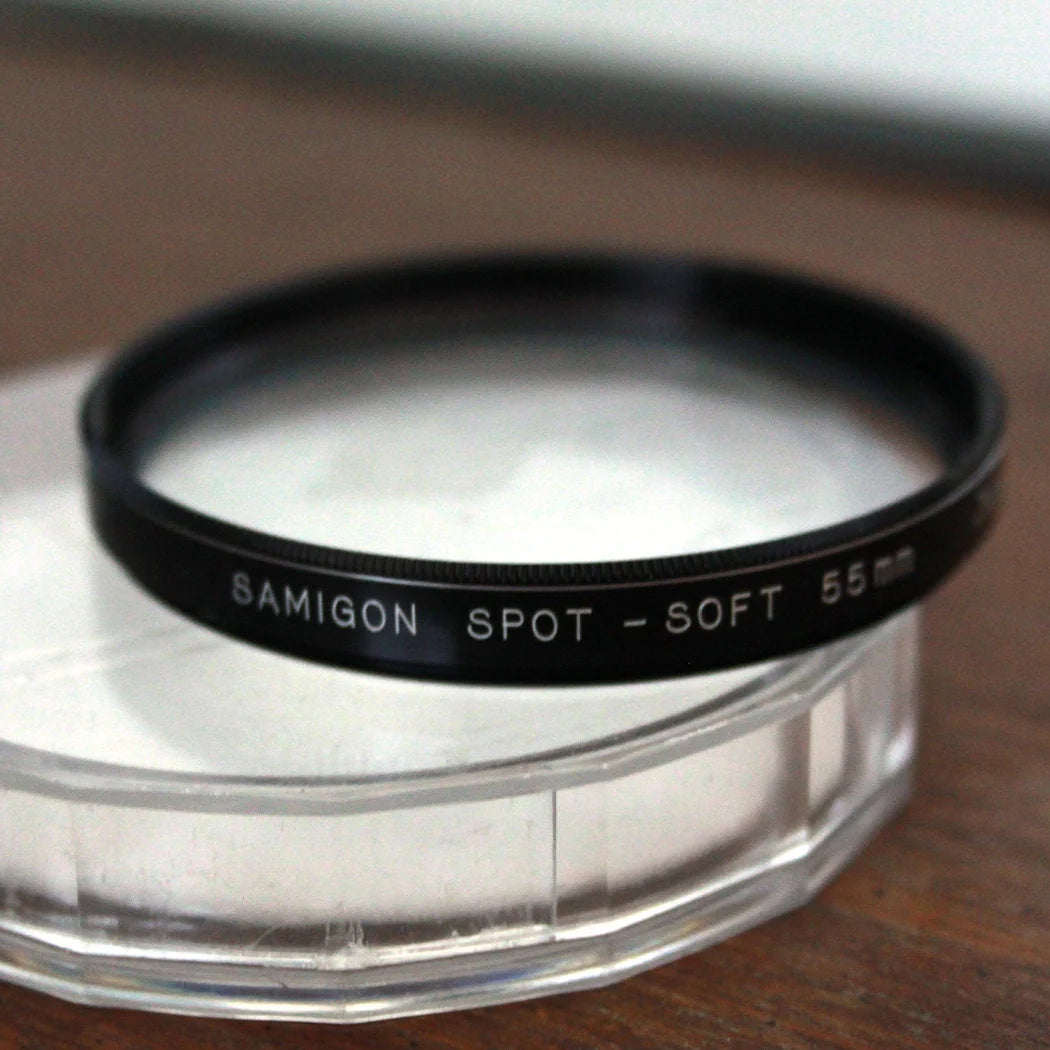 55mm Soft Focus Center Spot Filter in case.
