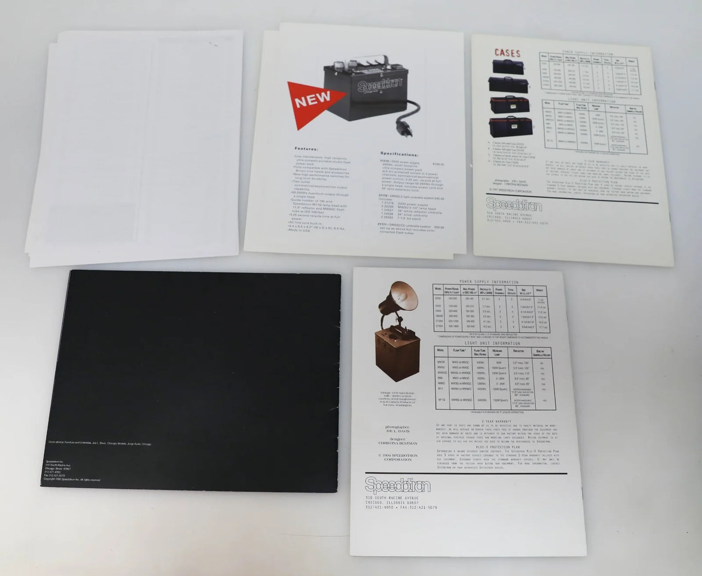 Speedotron 2001 Dealer Price List & 1997 Literature and Ads - LOT OF 21