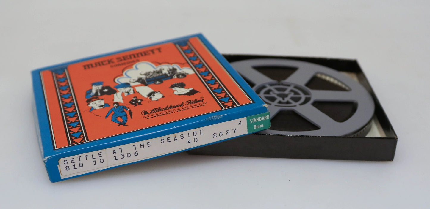 Vintage "Settle at the Seaside" Standard 8mm Movie Film in Original Box