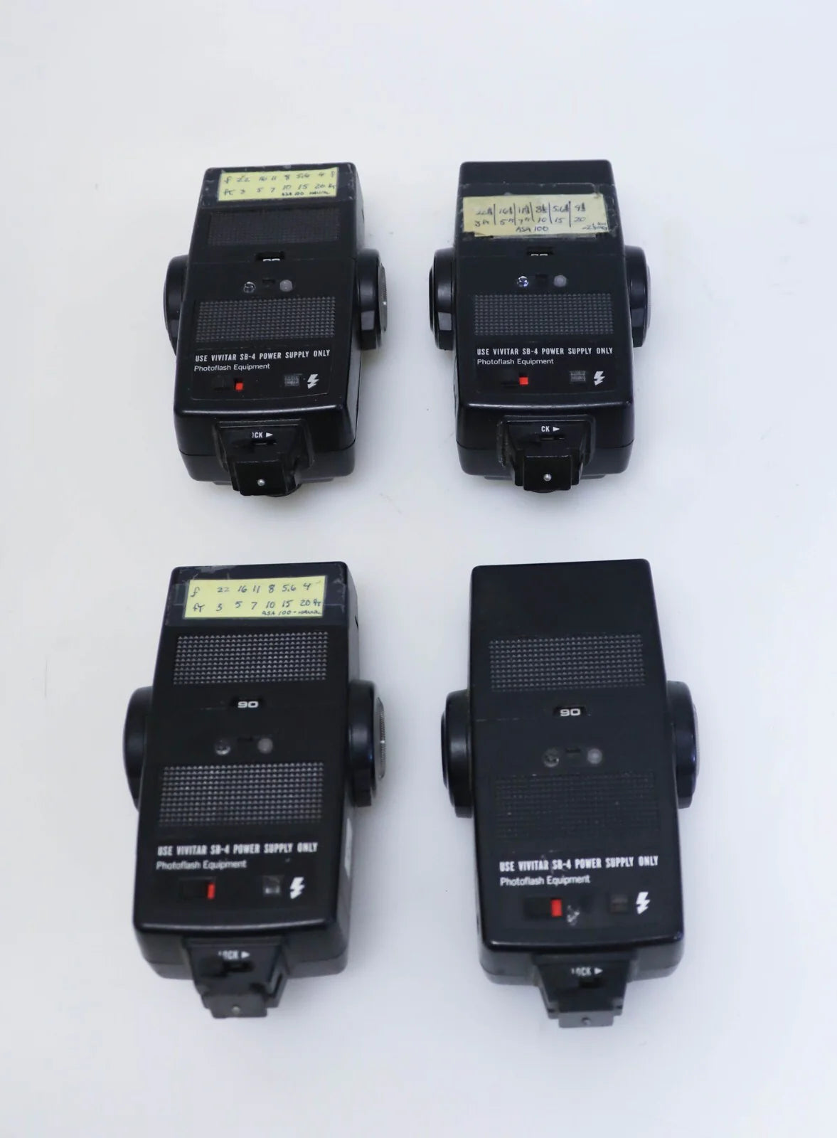 Quantum Battery 1, Chargers, Vivitar 283 Flashes - LOT FOR PARTS