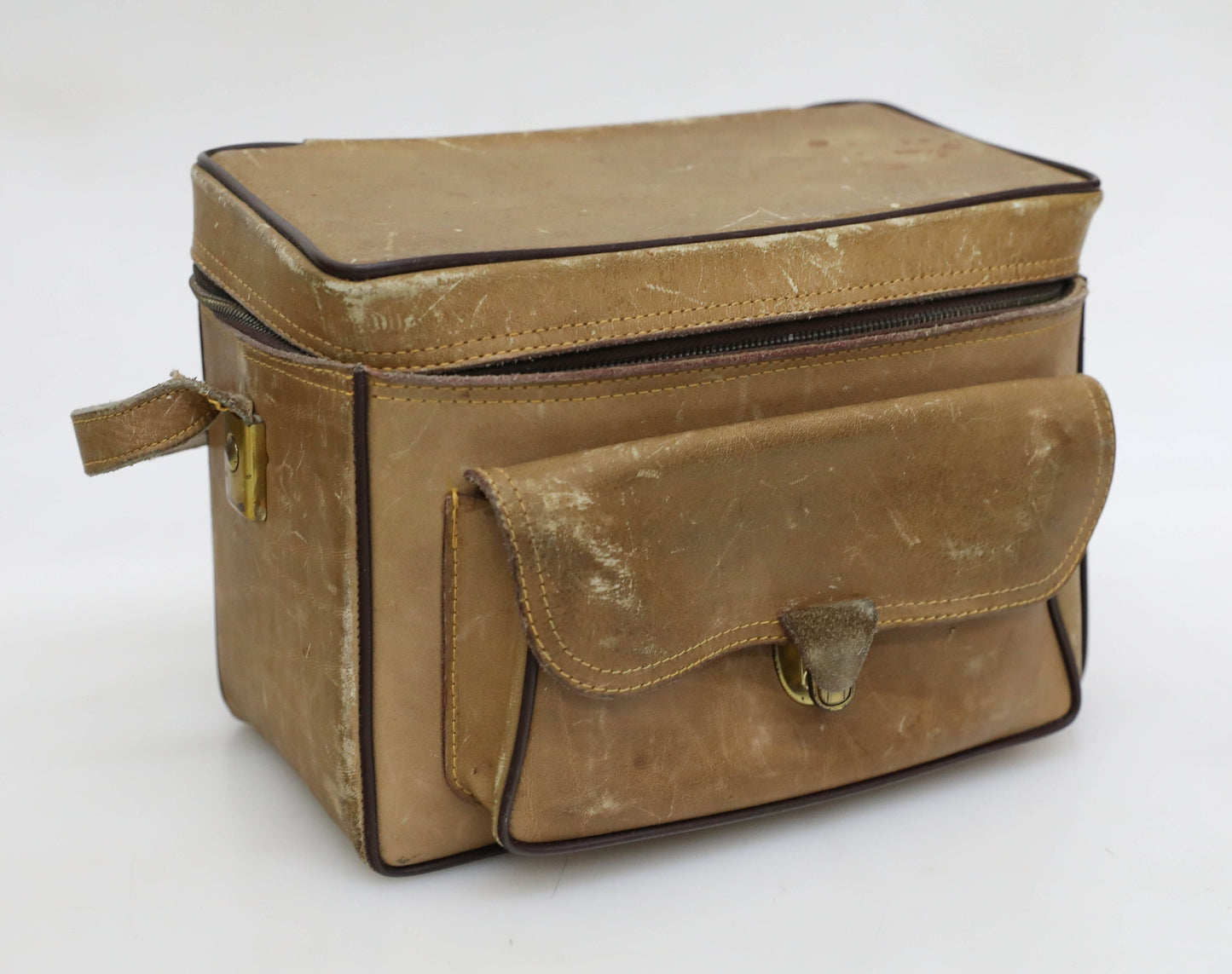 Vintage 1960s Leather Heavy Duty Camera Bag - The Sportsman 502