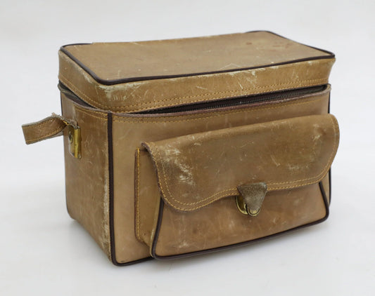 Vintage 1960s Leather Heavy Duty Camera Bag - The Sportsman 502