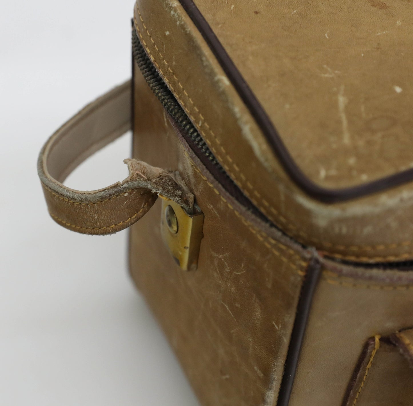 Vintage 1960s Leather Heavy Duty Camera Bag - The Sportsman 502