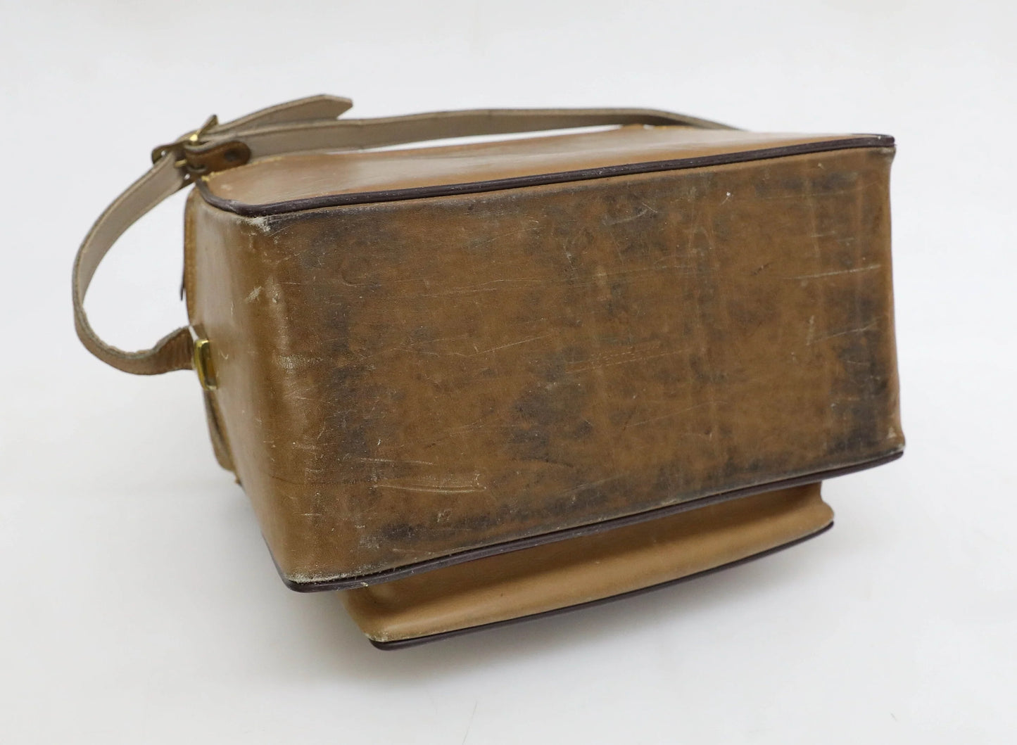 Vintage 1960s Leather Heavy Duty Camera Bag - The Sportsman 502