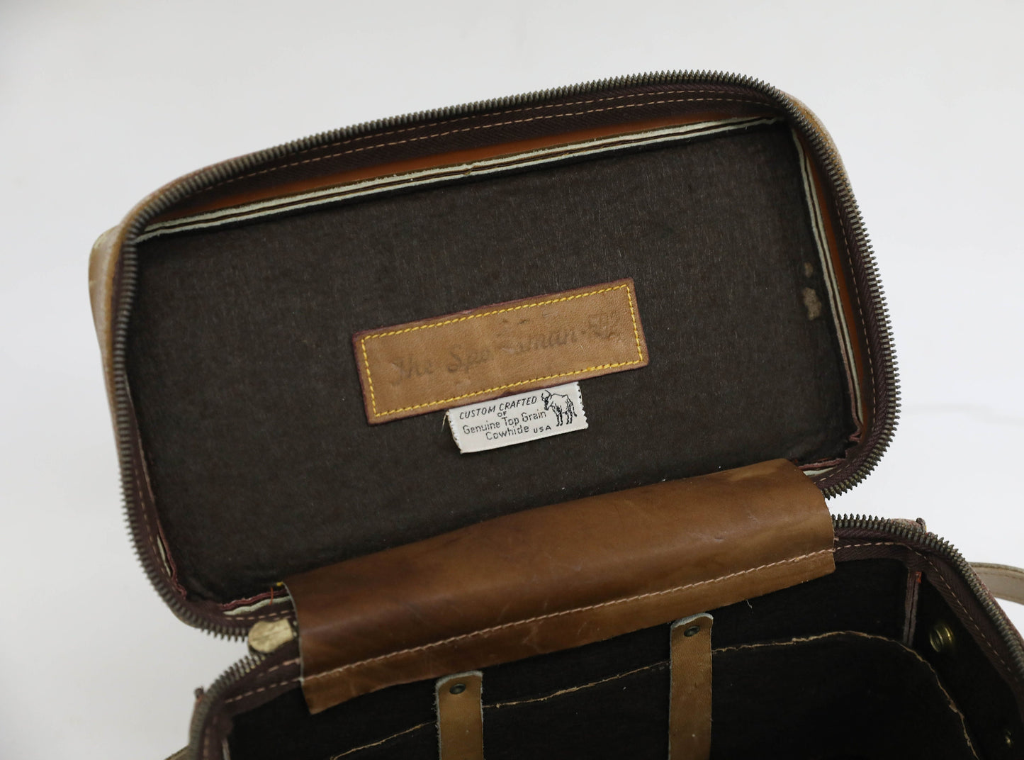 Vintage 1960s Leather Heavy Duty Camera Bag - The Sportsman 502