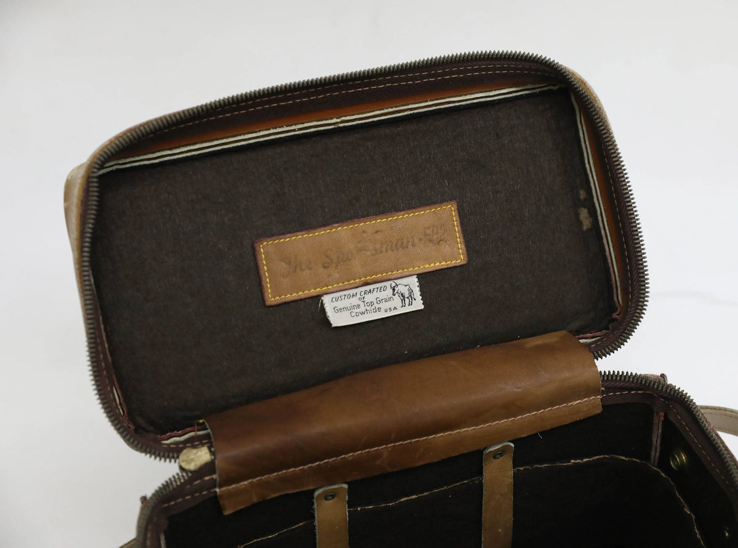 Vintage 1960s Leather Heavy Duty Camera Bag - The Sportsman 502