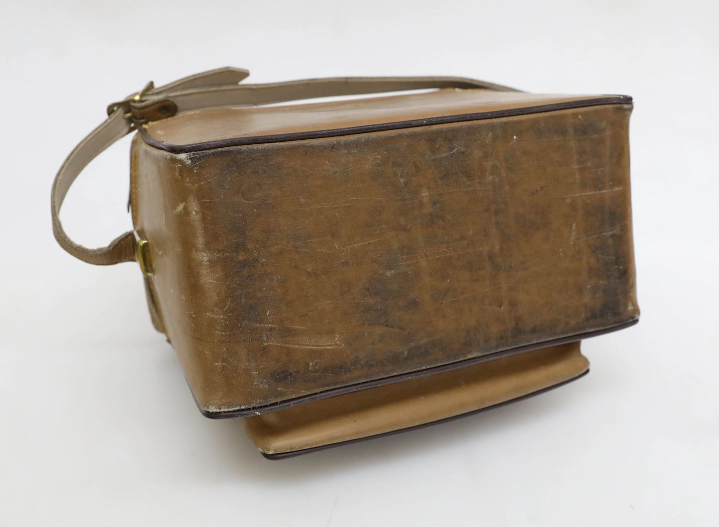 Vintage 1960s Leather Heavy Duty Camera Bag - The Sportsman 502