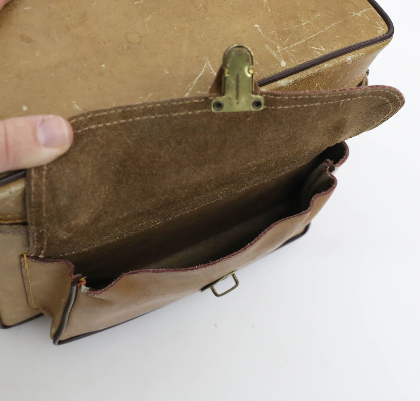 Vintage 1960s Leather Heavy Duty Camera Bag - The Sportsman 502