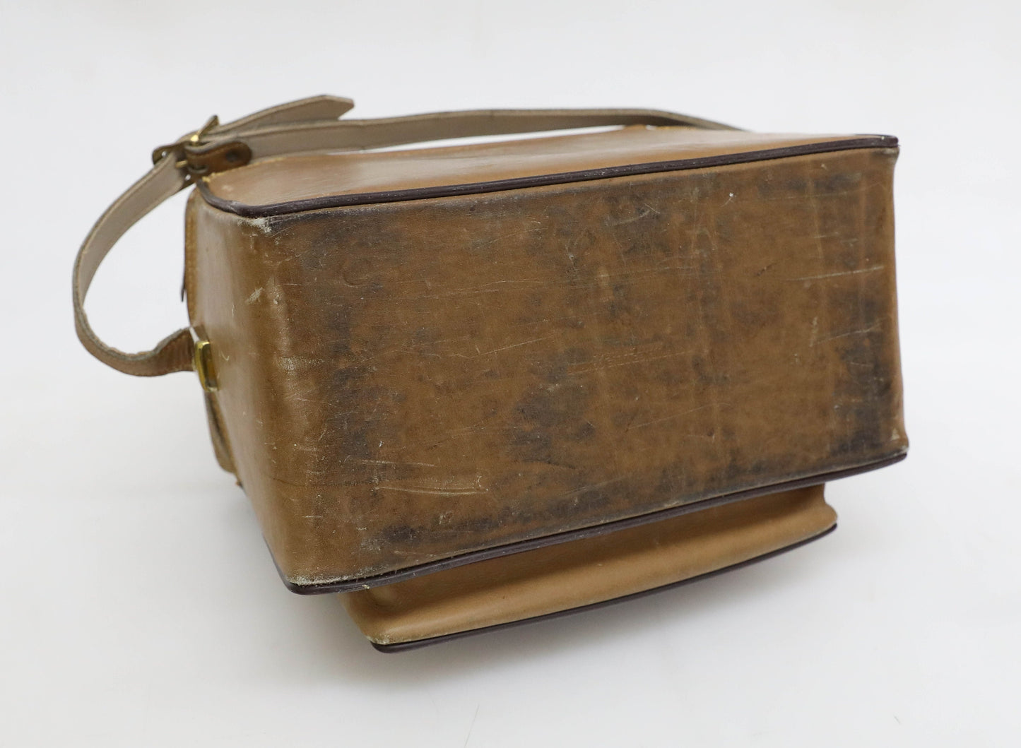 Vintage 1960s Leather Heavy Duty Camera Bag - The Sportsman 502