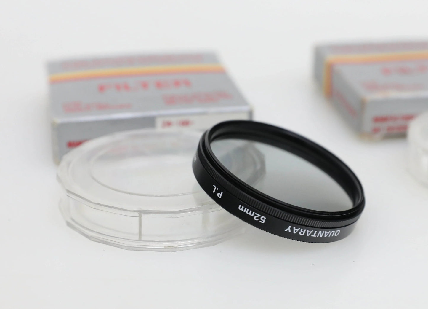 52mm Quantaray +3 and PL Filters/Polarizer in Original Box and Case - SET OF 2