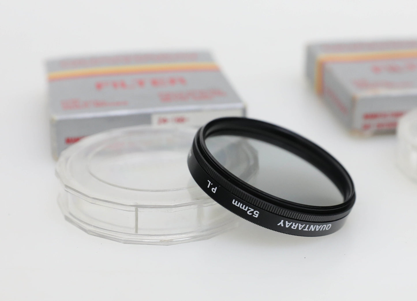 52mm Quantaray +3 and PL Filters/Polarizer in Original Box and Case - SET OF 2