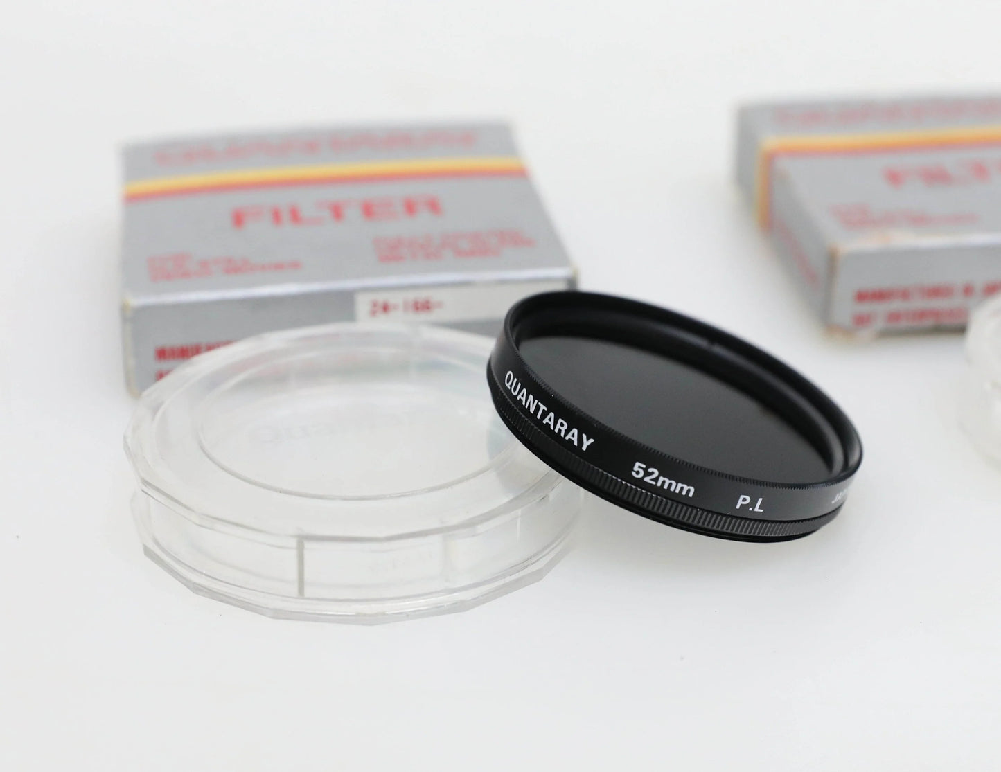 52mm Quantaray +3 and PL Filters/Polarizer in Original Box and Case - SET OF 2