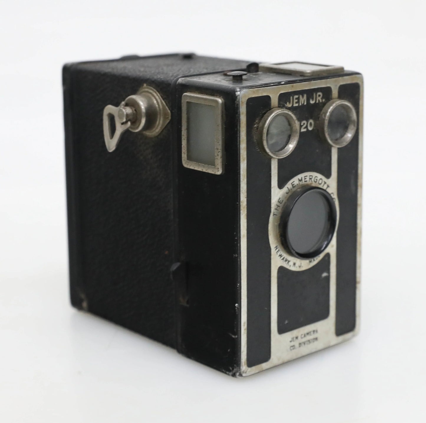 Jem Jr. 120 The J.E. Mergott Co. Metal Box Camera - WORKS