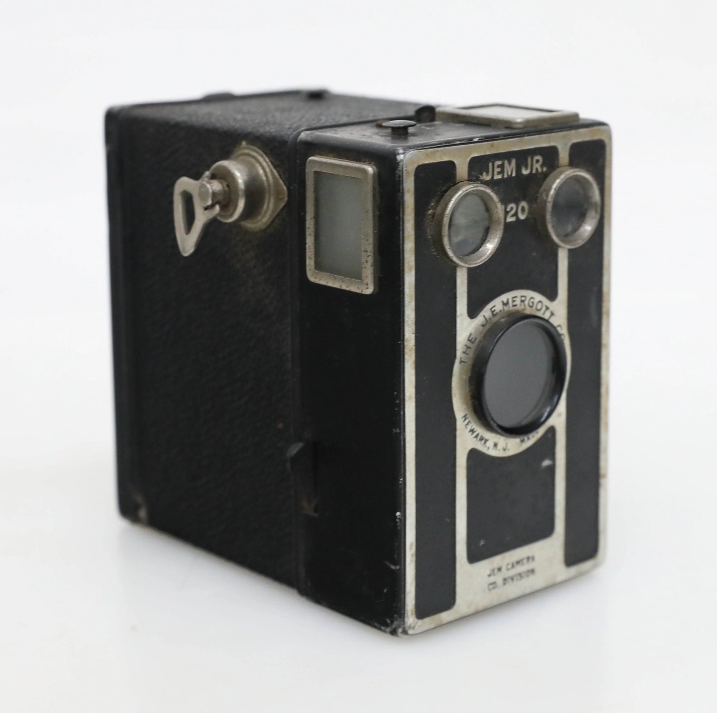 Jem Jr. 120 The J.E. Mergott Co. Metal Box Camera - WORKS