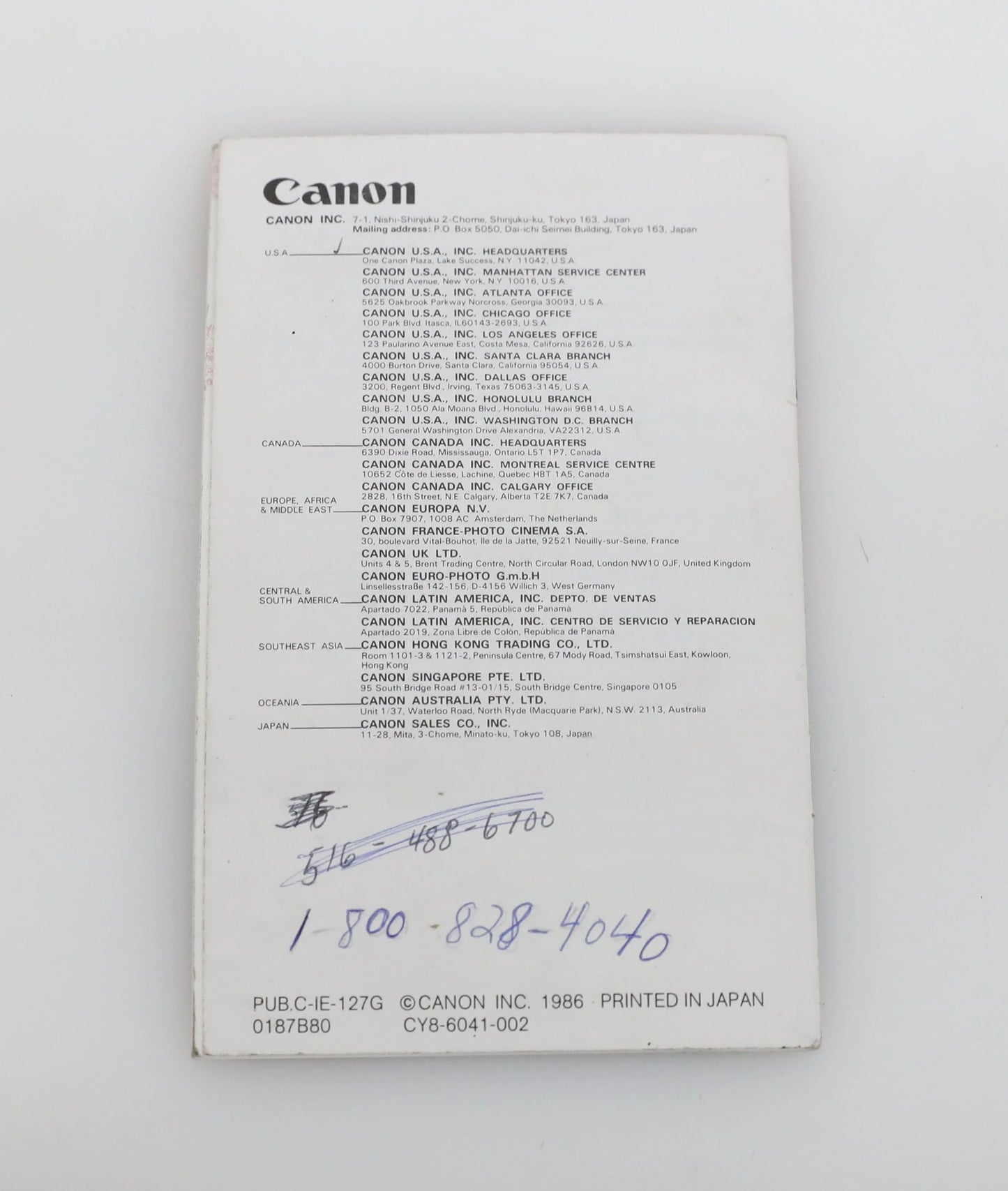 Canon Sure Shot Supreme/Top Shot Manual