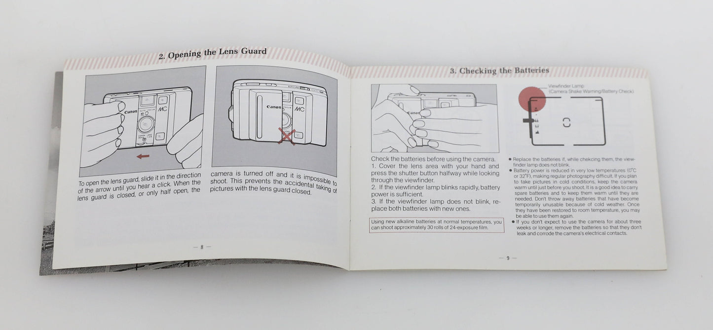 Canon MC Instructional Manual