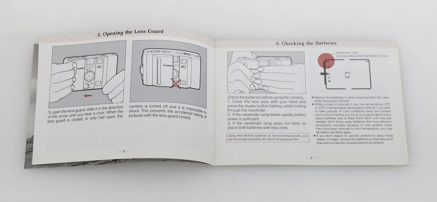 Canon MC Instructional Manual