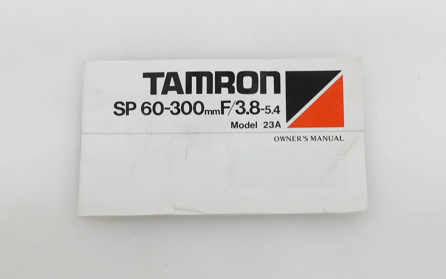Tamron SP 60-300mm f/3.8-5.4 Model 23A Owners Manual