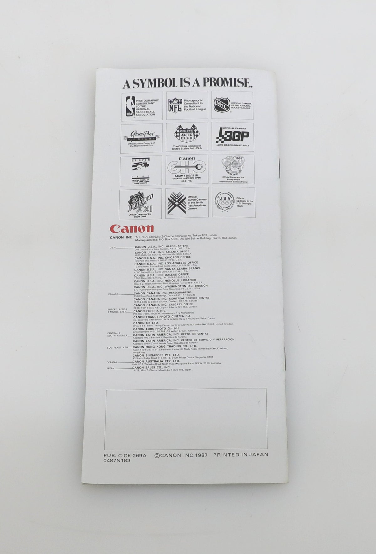 Canon EOS 650 Booklet
