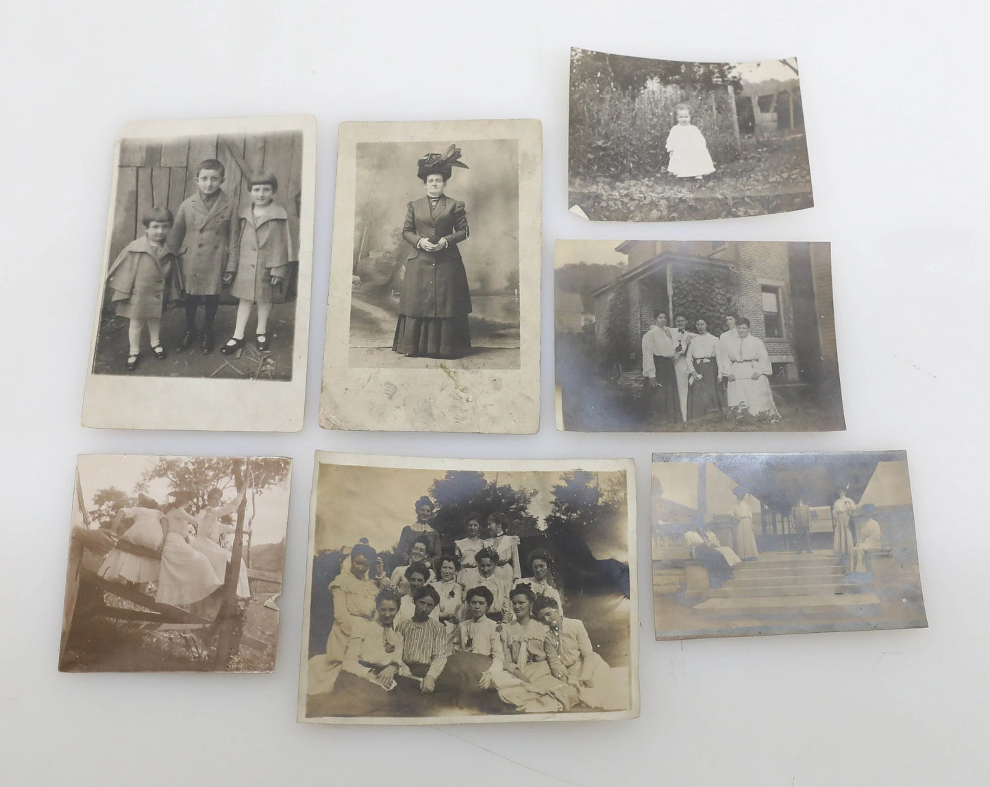 Vintage Black and White Photographs Early 1900s - LOT OF 27