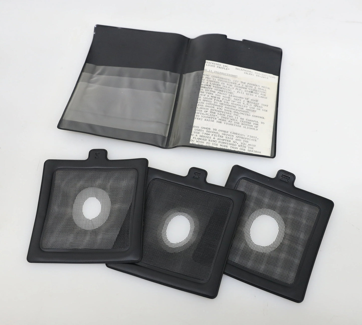 Larson Enterprises Vignetter Pro II 1-3 Lighting Lens Filter Set 6x7 in Case