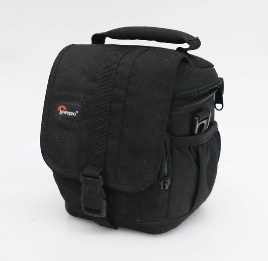 Vintage Camera Bag Black with Strap - Lowepro