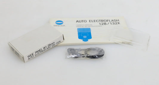 Minolta Wide Panel 28mm Diffuser for Auto Electroflash 128/132X Units w/ Manual