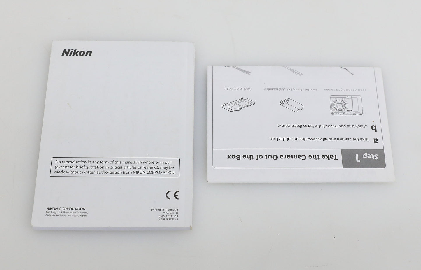 Nikon Coolpix P50 Digital Camera Users Manual & Quick Start Guide - US English