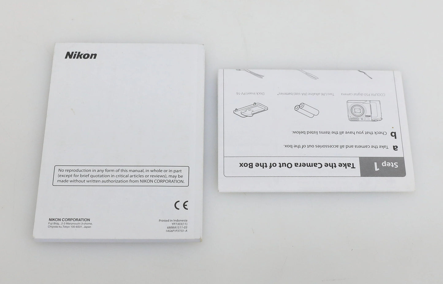 Nikon Coolpix P50 Digital Camera Users Manual & Quick Start Guide - US English