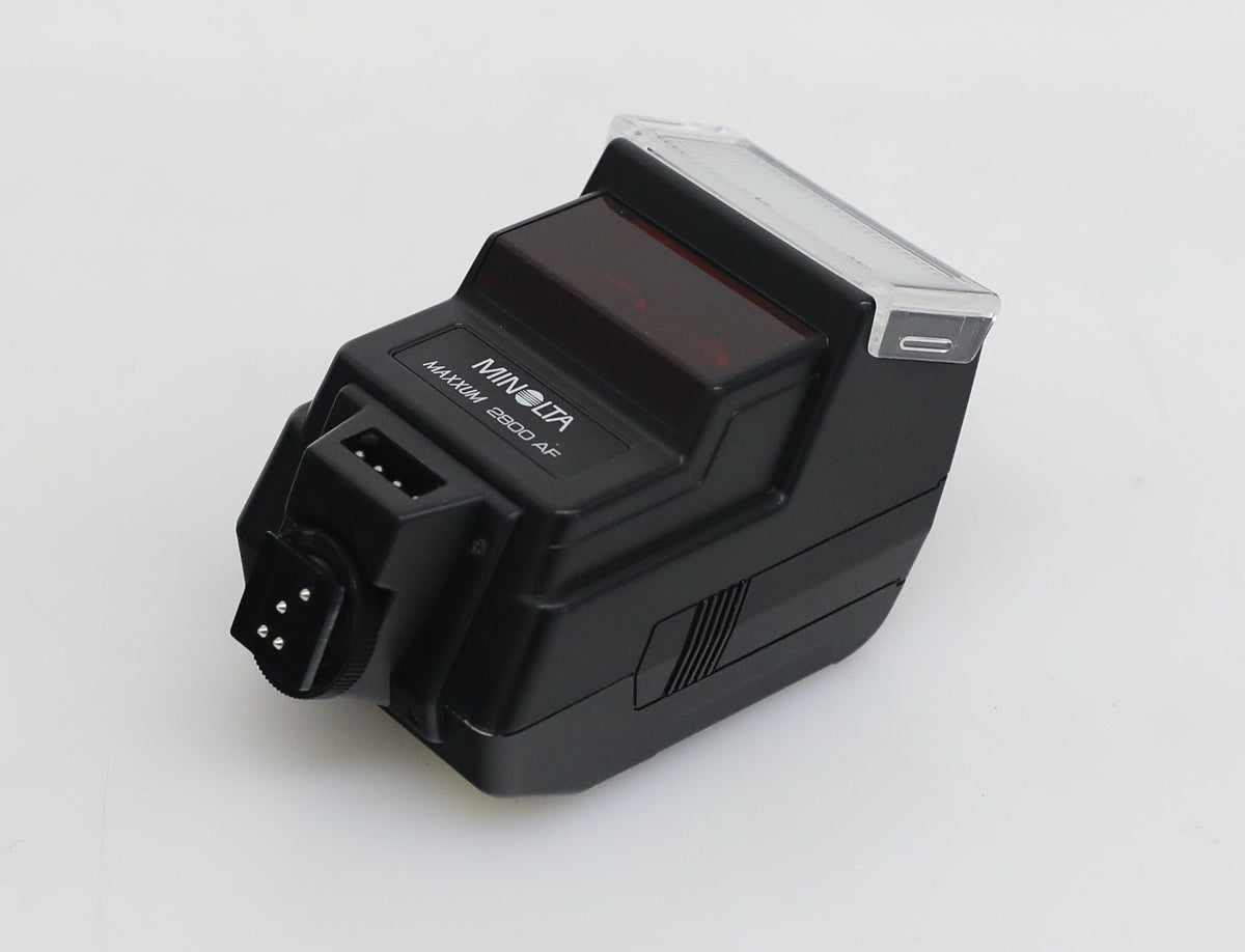 Minolta Maxxum Flash 2800AF with Case, Wide Angle Adapter and Manual