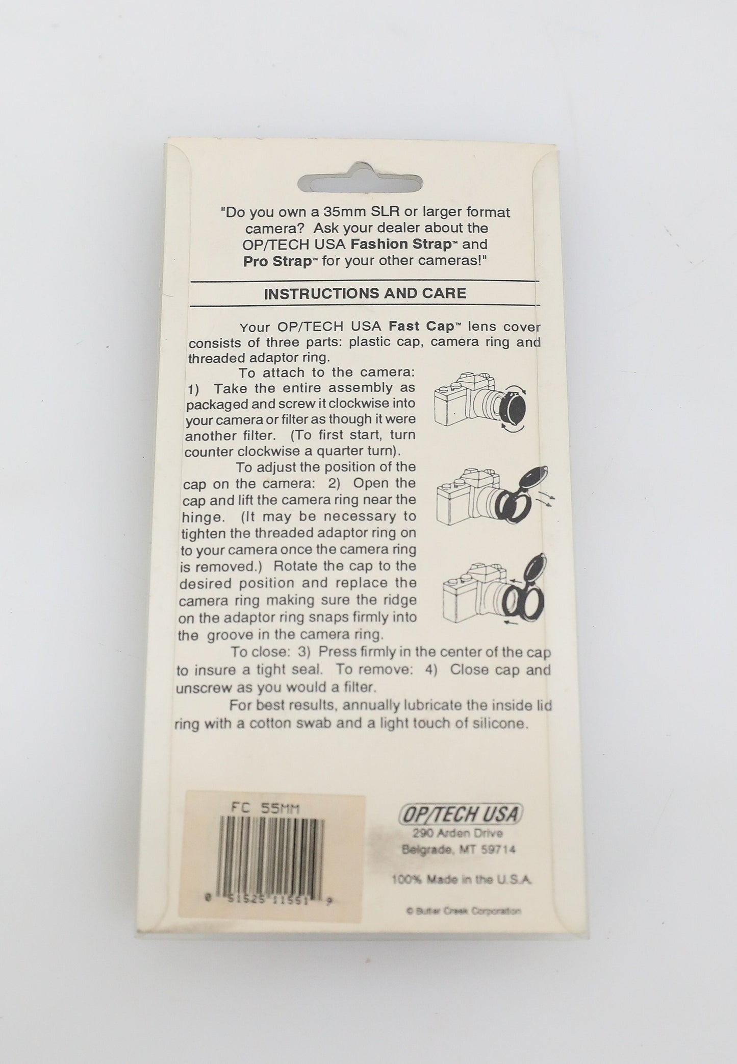 55mm Lens Cap - OP Tech USA Fast Cap