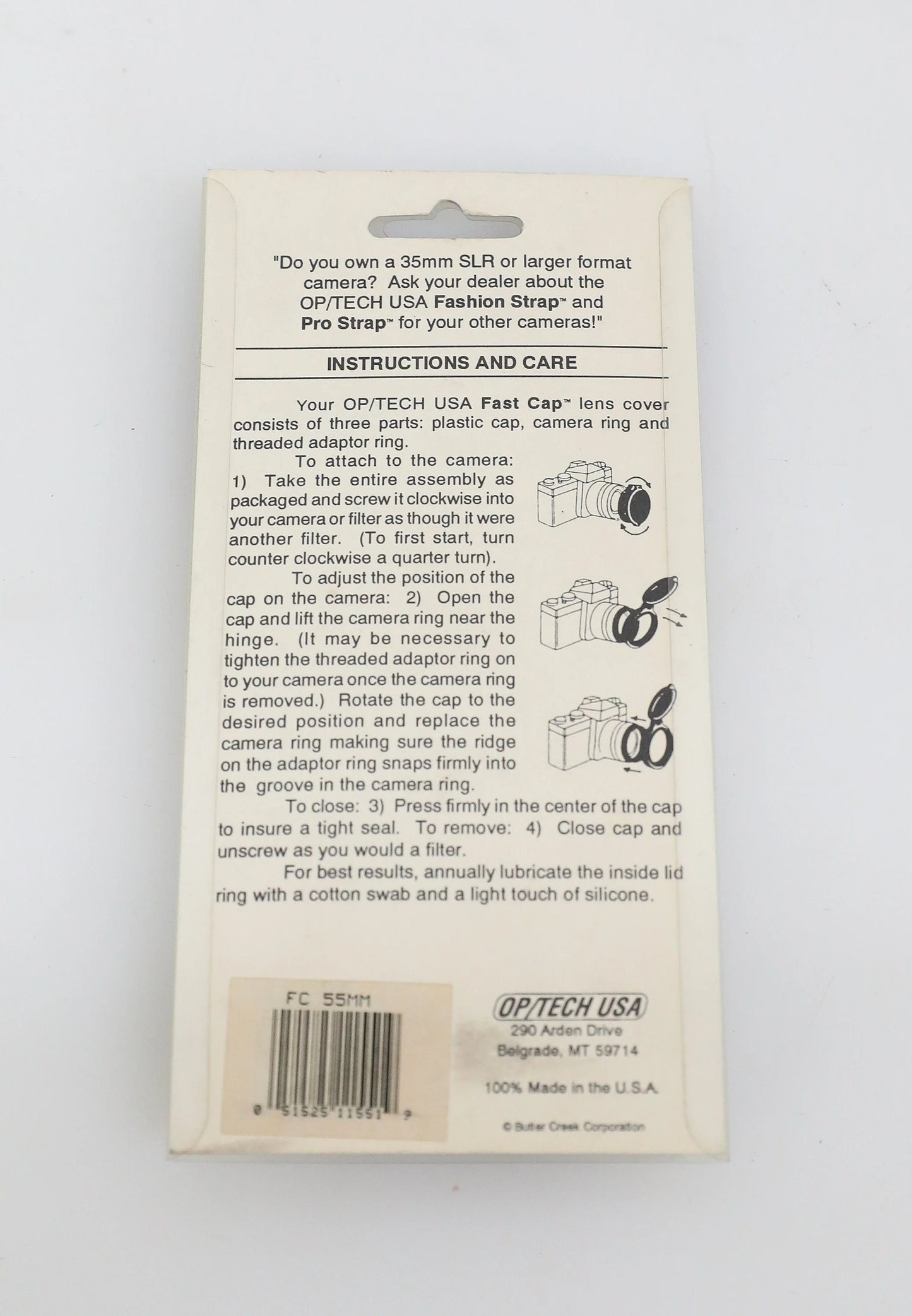55mm Lens Cap - OP Tech USA Fast Cap
