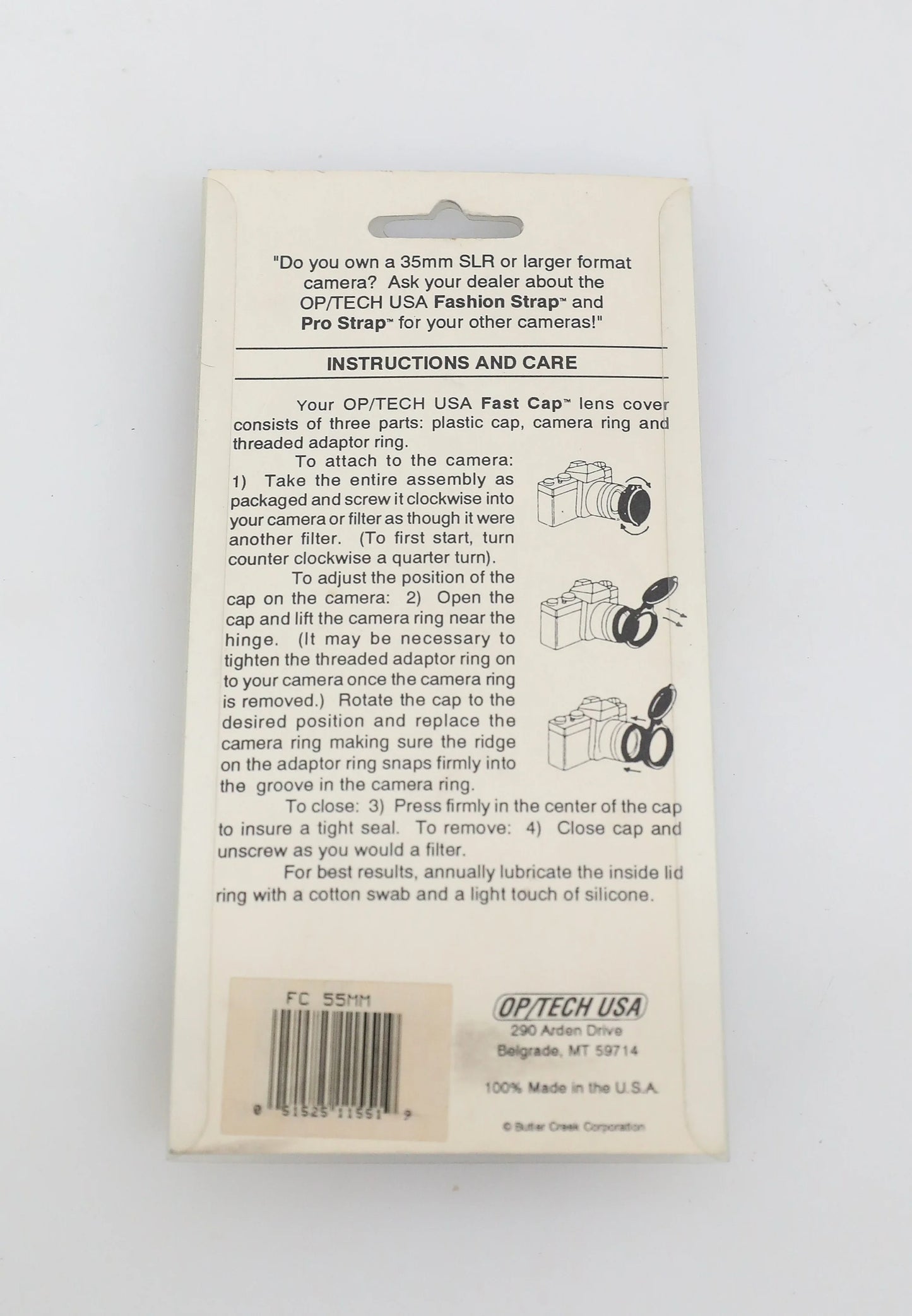 55mm Lens Cap - OP Tech USA Fast Cap