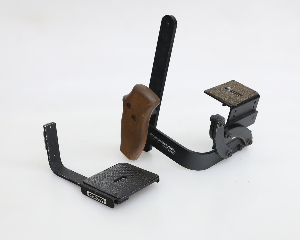 Set of 2 Vintage Camera Brackets - Heiland and Stroboframe